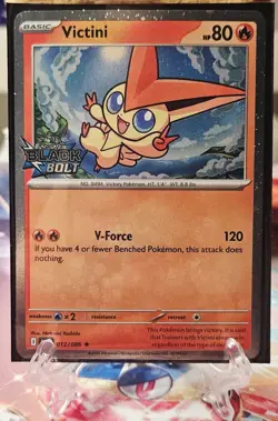 Victini - 012/086 - Cosmos Holo Rare/Black Bolt Stamp - Pokemon Black Bolt - Image 3