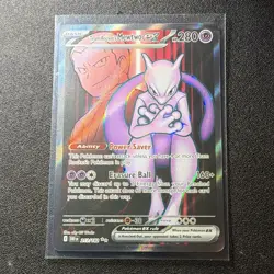 Team Rocket's Mewtwo ex 213/182 SV10 Destined Rivals Ultra Rare Holo ENG - Image 1