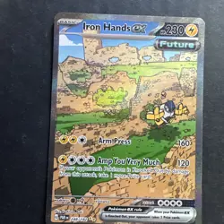 Pokemon TCG Iron Hands ex 248/182 Paradox Rift Full Art Rare - Image 1
