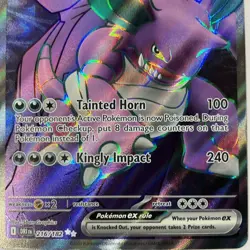 Team Rocket's Nidoking ex 216/182 Ultra Rare Destined Rivals Pokemon Holo NM - Image 3