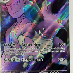 Team Rocket's Nidoking ex 216/182 Ultra Rare Destined Rivals Pokemon Holo NM - Image 4