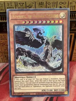 Yugioh! Ogdoabyss, the Ogdoadic Overlord ANGU-EN009 Ultra Rare 1st Edition NM/M - Image 1