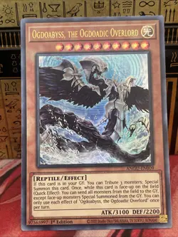 Yugioh! Ogdoabyss, the Ogdoadic Overlord ANGU-EN009 Ultra Rare 1st Edition NM/M - Image 2