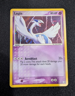 Lugia 29/115 Holo Rare - 2005 EX Unseen Forces- SWIRL - Lightly Played - Image 1