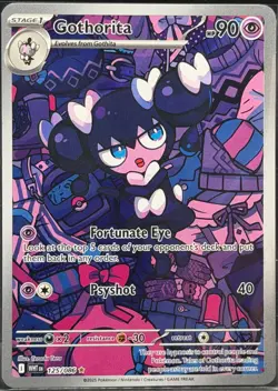 2025 Pokemon White Flare Gothorita Illustration Rare #125/086 - Image 1