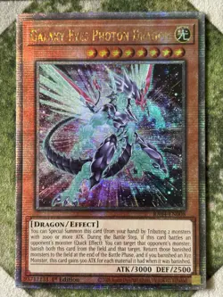 YuGiOh GALAXY EYES PHOTON DRAGON Quarter Century Secret Rare RA04-EN008 - Image 2
