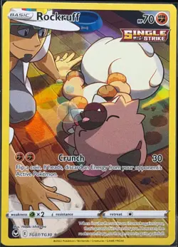 2022 Pokemon Silver Tempest Rockruff TG07/TG30 Trainer Gallery - Image 1