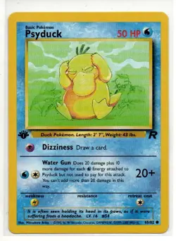 Psyduck 65/82 Common Team Rocket 1st Edition Near Mint - Image 1