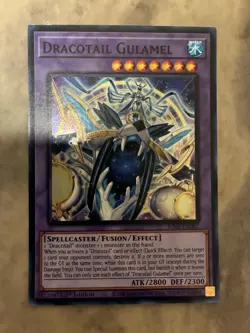 Yugioh! TCG - Dracotail Gulamel - Super Rare - Justice Hunters - JUSH-EN007 - Image 1