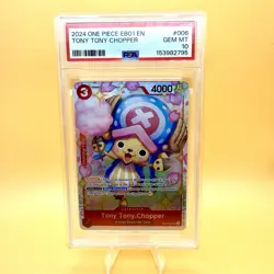 2024 ONE PIECE EB01 TONY TONY CHOPPER EB01-006 PSA 10 GEM MINT ENGLISH #006 - Image 1