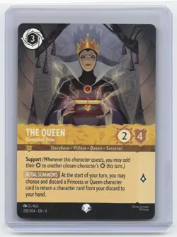 Disney Lorcana The Queen Conceited Ruler 205/204 Fabled Epic - Image 1
