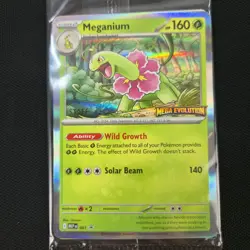 STAFF SEALED Meganium Alakazam Mega Evolution Prerelease Promo Pokemon Cards - Image 2