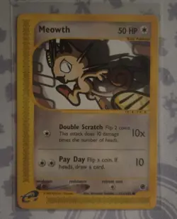 DEAL FOR BUYER Meowth 121/165 Expedition POKEMON TCG CARD NM - Image 1