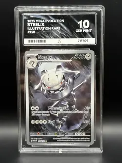 Pokemon TCG Steelix Mega Evolution Illustration Rare 150/132 Ace 10 - Image 1