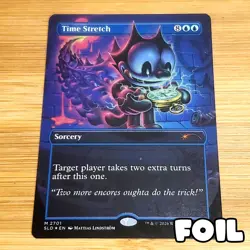 Time Stretch, Foil, Felix the Cat Secret Lair 2701, Magic MTG NM - Image 1