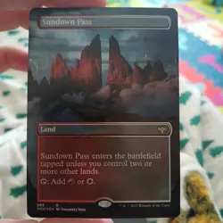 Sundown Pass - FOIL - Borderless - Innistrad: Crimson Vow - NM - MTG - Image 1