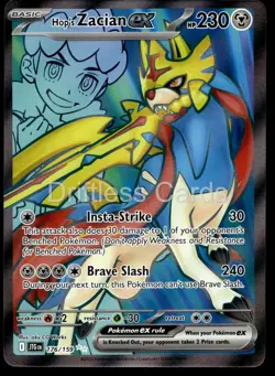 Hop's Zacian ex 176/159 Ultra Rare Journey Together Pokemon Holo NM/M - Image 1