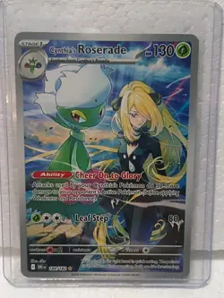 Pokemon TCG Cynthia's Roserade IR & Team Rockets Giovanni URH Destined Rivals - Image 3