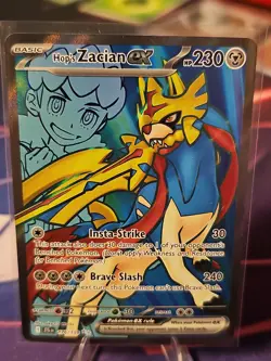 Hop’s Zacian Ex 176/159 Ultra Rare SV09: Journey Together Pokemon TCG - Image 1