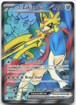 Hop's Zacian ex 176/159 Ultra Rare Journey Together Pokemon Holo Near Mint - Image 1