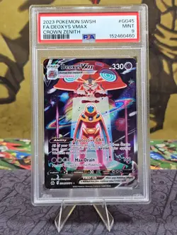 Pokemon Crown Zenith Deoxys VMAX Full Art #GG45 PSA 9 Gem Mint Ultra Rare - Image 1