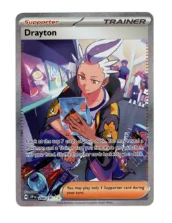 Pokemon - Drayton - Special Illustration Rare - Surging Sparks #244 NM - Image 1