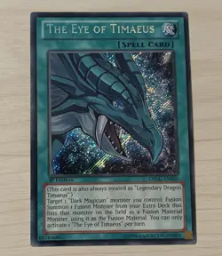Yu-Gi-Oh! The Eye of Timaeus DRLG-EN005 Secret Rare 1st Edition - Image 1