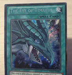 Yu-Gi-Oh! The Eye of Timaeus DRLG-EN005 Secret Rare 1st Edition - Image 2