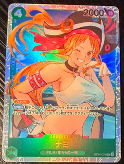 One Piece TCG OP14-031 (Nami) The Azure Sea's Seven NM Foil - Image 1
