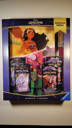 Disney Lorcana Portfolio Bundle Sealed First Chapter Rise of the Floodborn Elsa - Image 1