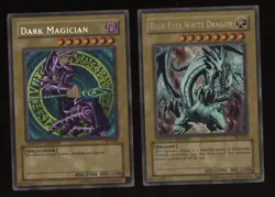 Yugioh Lot 2 BPT-003 002 Blue-Eyes White Dragon Limited Secret Dark Magician - Image 1
