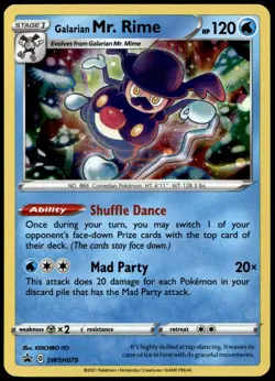 Galarian Mr. Rime Holo Promo SWSH: Sword & Shield Promo Cards SWSH079 NM - Image 1