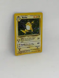 Pokemon Raichu 14/102 Holo Rare Base Set WOTC 1999 Vintage Pokemon Card LP/LP+ - Image 3
