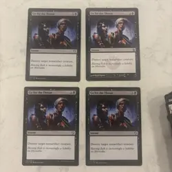 Magic the Gathering MTG Go For The Throat Play Set Of 4 Cards - Image 2