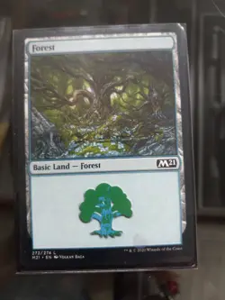 M21 Jumpstart Magic The Gathering Double Printed Misprint Error Forest/island - Image 1