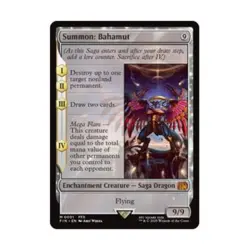 WotC Universes Beyond: FINAL FANTASY Summon: Bahamut (MR) (Foil) NM - Image 1