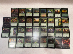 Lord of the Rings Magic the Gathering Lot Green NEW MInt lot of 34 - Image 1