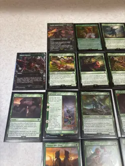 Lord of the Rings Magic the Gathering Lot Green NEW MInt lot of 34 - Image 2
