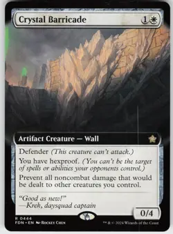 CRYSTAL BARRICADE (EXTENDED ART) 444 R NEAR MINT - Image 1