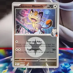 Team Rocket's Meowth (Energy Symbol Pattern) 161/217 Ascended Heroes Reverse - Image 1