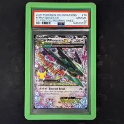 Pokemon TCG M Rayquaza EX Celebrations Classic Collection Full Art Holo PSA 10 - Image 1