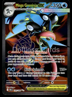 Mega Greninja ex 100/086 Ultra Rare Chaos Rising Pokemon Holo NM/M - Image 1