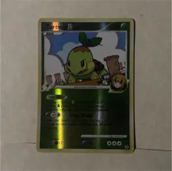 ✅ Turtwig GL Rising Rivals 85/111 Reverse Holo Common EN 2009 60HP Pokemon TCG - Image 1