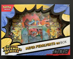 Pokemon TCG - Mega Evolution - Ascended Heroes - Mega Feraligatr EX Box - New - Image 1