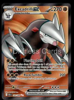 Excadrill ex 160/086 Holo Ultra Rare Black Bolt Pokemon NM/M - Image 1