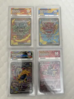 Bundle of 4 Japanese Pokemon ACE 10 Graded Slabs - Image 1