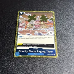 Gravity Blade Raging Tiger OP06-058 Rare One Piece Wings of the Captain NM FOIL - Image 3