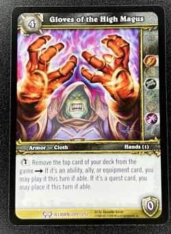 World of Warcraft TCG Illidan 209/252 Gloves of the High Magus - Image 1