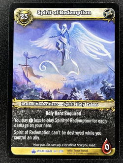 Spirit of Redemption 64/220 World Of Warcraft TCG Wrathgate - Image 1