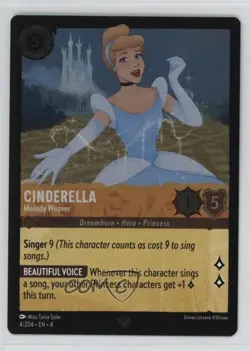 2024 Disney Lorcana - Ursula's Return 4 Foil Legendary Cinderella Melody Weaver - Image 1